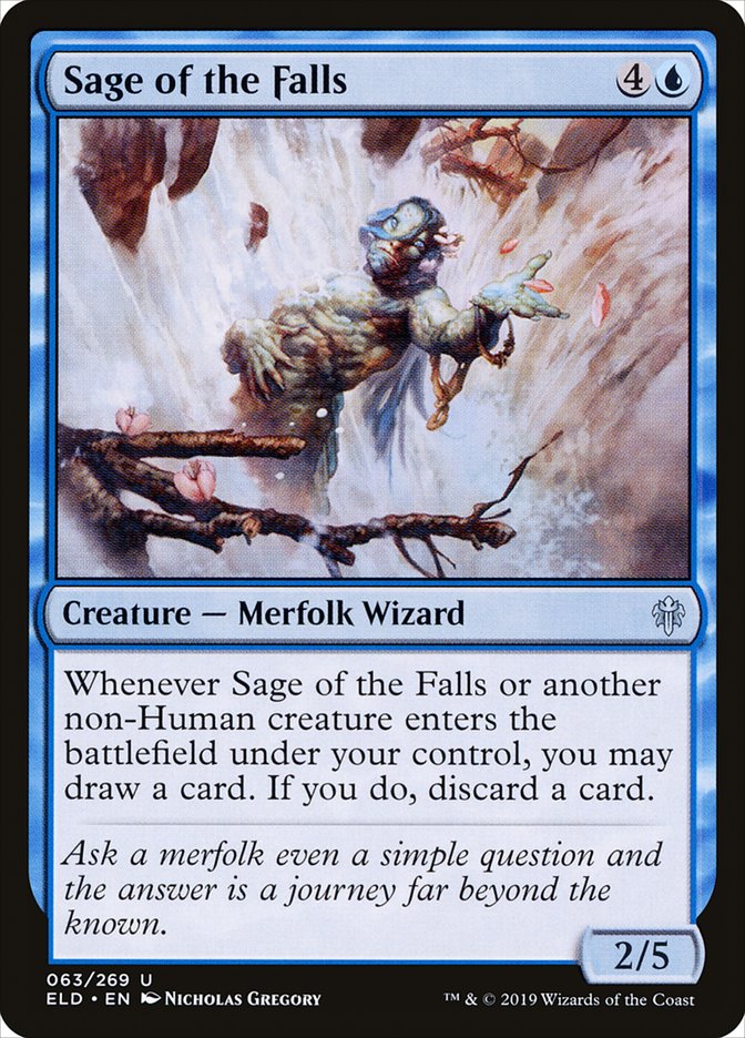 Sage of the Falls [Throne of Eldraine] | Card Merchant Takapuna