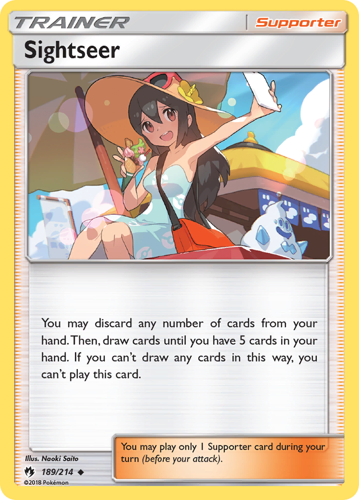 Sightseer (189/214) [Sun & Moon: Lost Thunder] | Card Merchant Takapuna