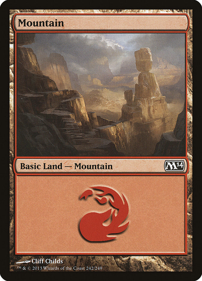Mountain (242) [Magic 2014] | Card Merchant Takapuna