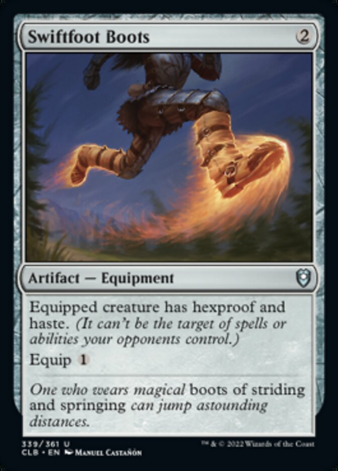 Swiftfoot Boots [Commander Legends: Battle for Baldur's Gate] | Card Merchant Takapuna