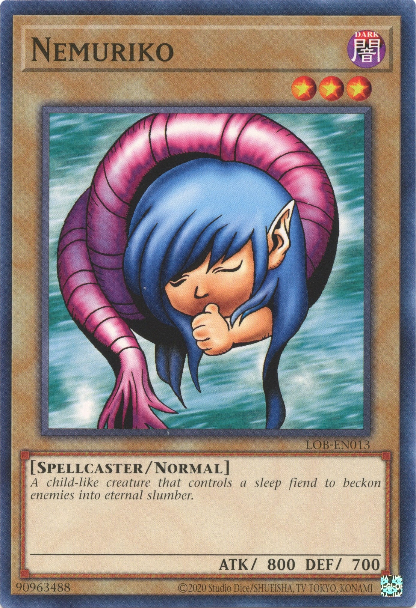 Nemuriko (25th Anniversary) [LOB-EN013] Common | Card Merchant Takapuna