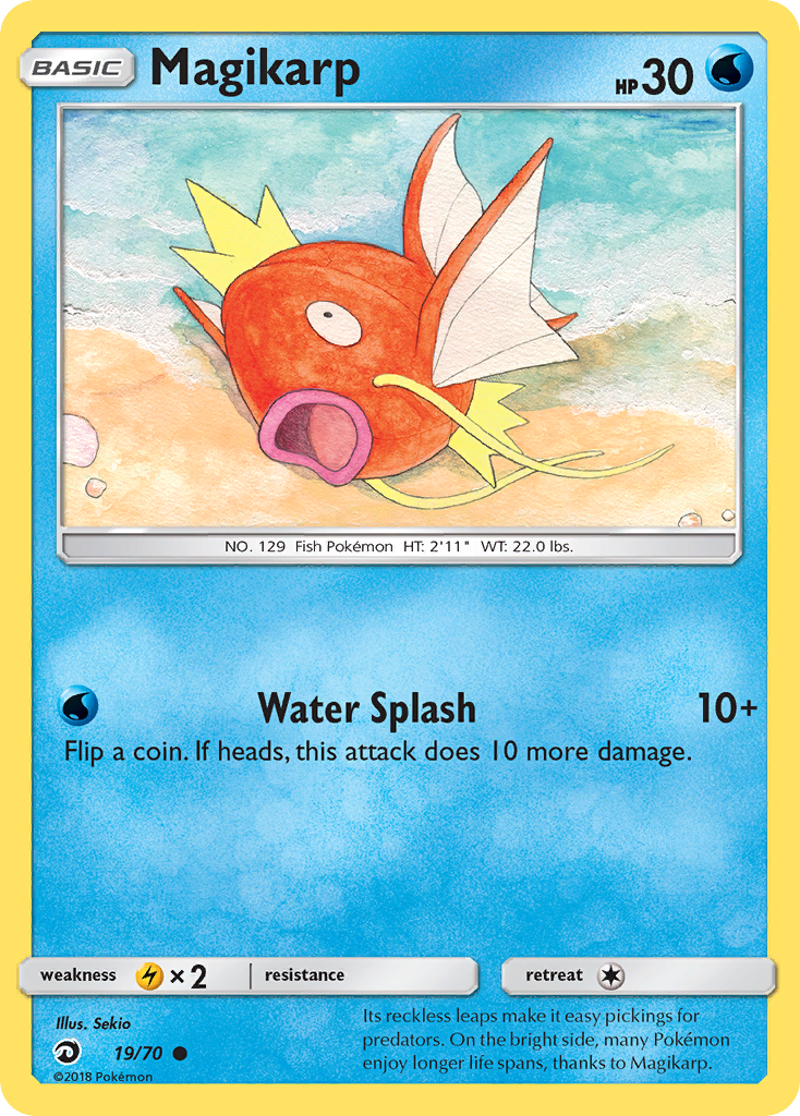 Magikarp (19/70) [Sun & Moon: Dragon Majesty] | Card Merchant Takapuna