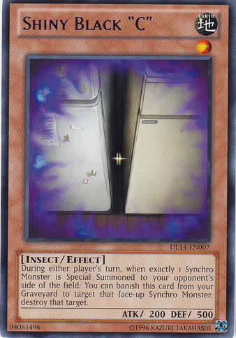 Shiny Black "C" (Blue) [DL14-EN007] Rare | Card Merchant Takapuna