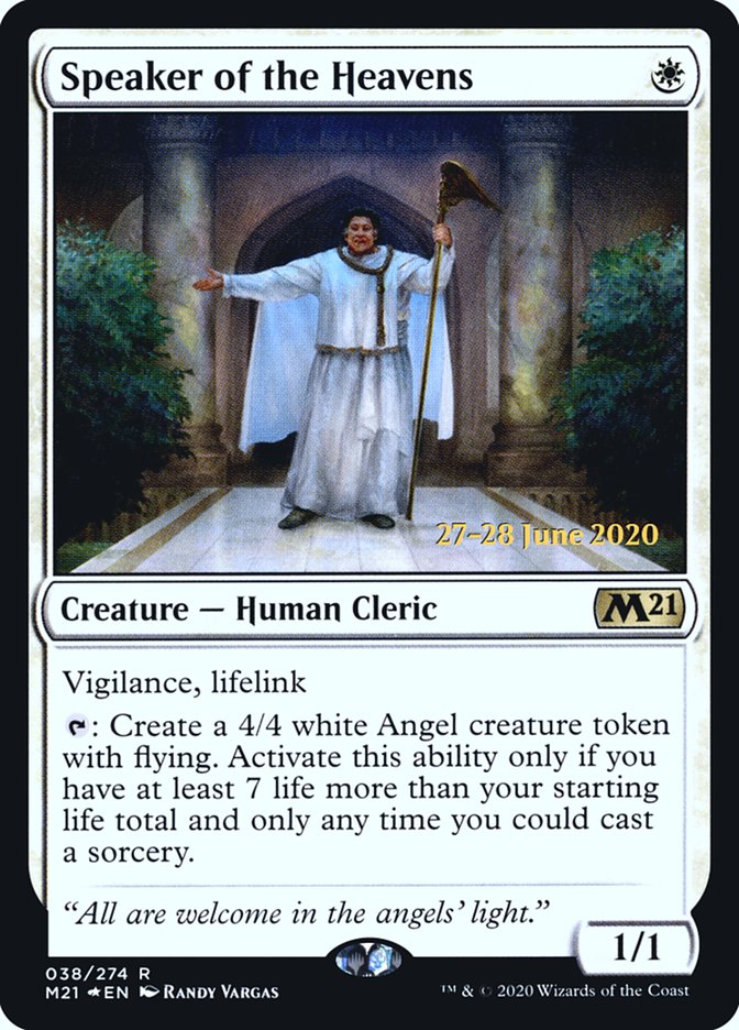 Speaker of the Heavens [Core Set 2021 Prerelease Promos] | Card Merchant Takapuna