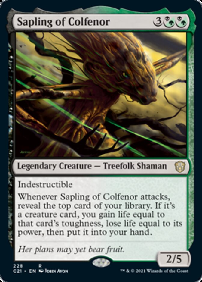 Sapling of Colfenor [Commander 2021] | Card Merchant Takapuna