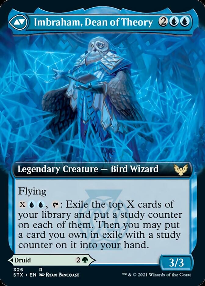 Kianne, Dean of Substance // Imbraham, Dean of Theory (Extended Art) [Strixhaven: School of Mages] | Card Merchant Takapuna