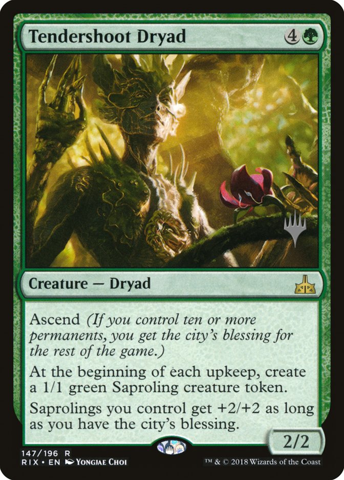 Tendershoot Dryad (Promo Pack) [Rivals of Ixalan Promos] | Card Merchant Takapuna