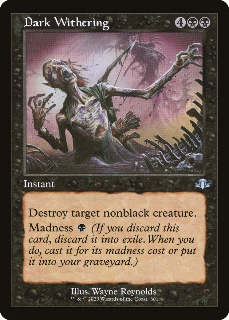 Dark Withering (Retro) [Dominaria Remastered] | Card Merchant Takapuna