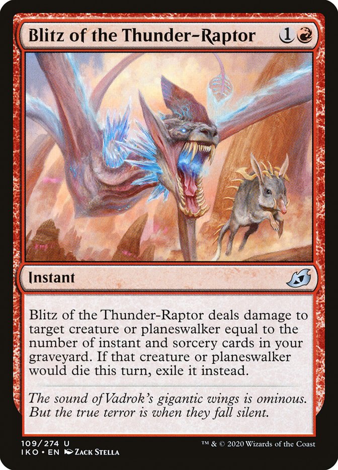 Blitz of the Thunder-Raptor [Ikoria: Lair of Behemoths] | Card Merchant Takapuna