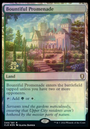 Bountiful Promenade [Commander Legends: Battle for Baldur's Gate Prerelease Promos] | Card Merchant Takapuna