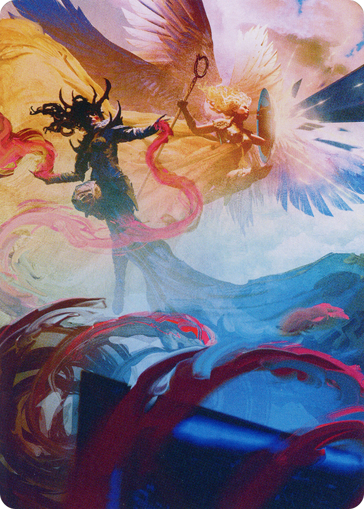 Drana and Linvala Art Card [March of the Machine Art Series] | Card Merchant Takapuna