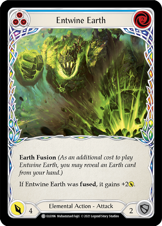 Entwine Earth (Blue) [ELE096] (Tales of Aria)  1st Edition Normal | Card Merchant Takapuna