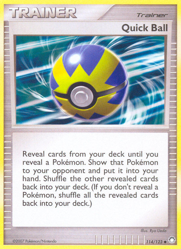 Quick Ball (114/123) [Diamond & Pearl: Mysterious Treasures] | Card Merchant Takapuna