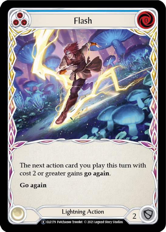 Flash (Blue) [U-ELE179] (Tales of Aria Unlimited)  Unlimited Normal | Card Merchant Takapuna