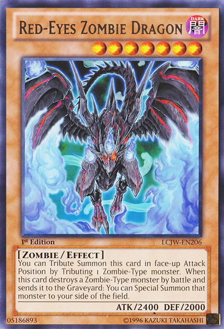 Red-Eyes Zombie Dragon [LCJW-EN206] Rare | Card Merchant Takapuna