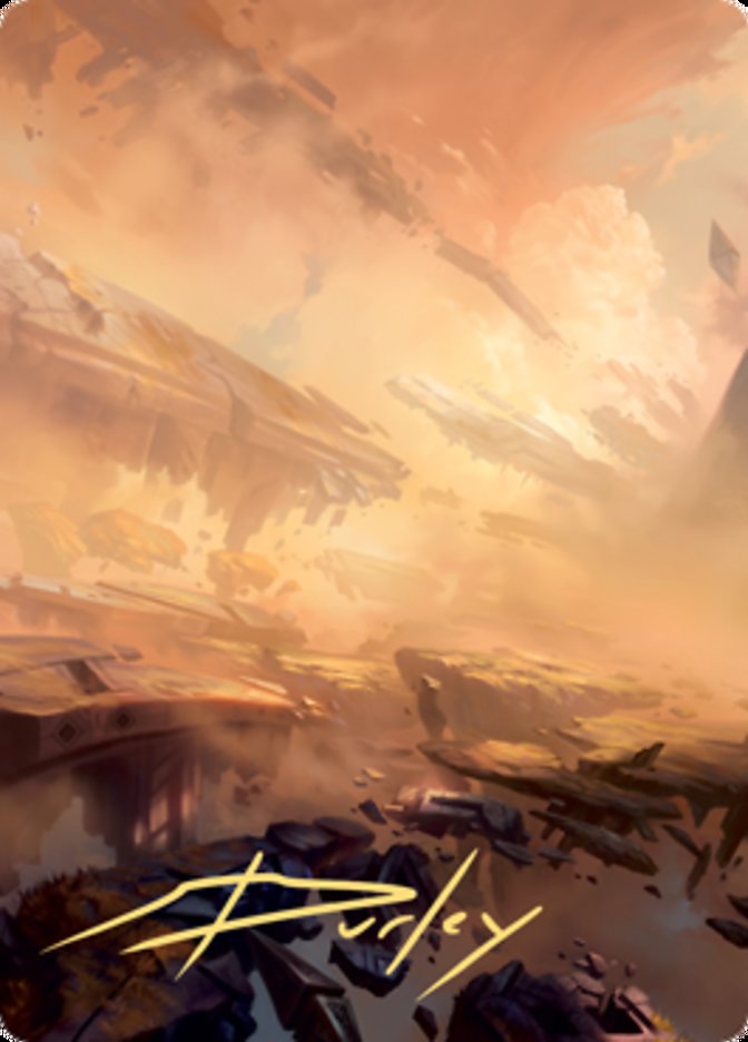 Plains 1 Art Card (Gold-Stamped Signature) [Zendikar Rising Art Series] | Card Merchant Takapuna