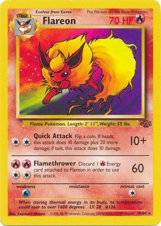 Flareon (19/64) [Jungle Unlimited] | Card Merchant Takapuna