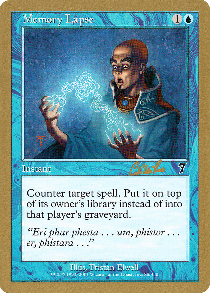 Memory Lapse (Carlos Romao) [World Championship Decks 2002] | Card Merchant Takapuna