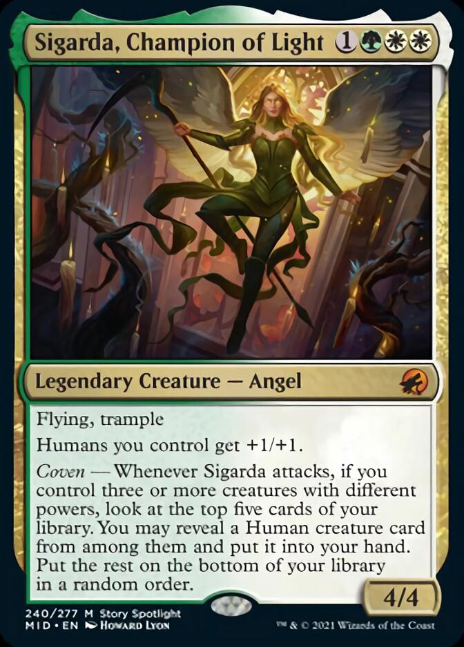 Sigarda, Champion of Light [Innistrad: Midnight Hunt] | Card Merchant Takapuna