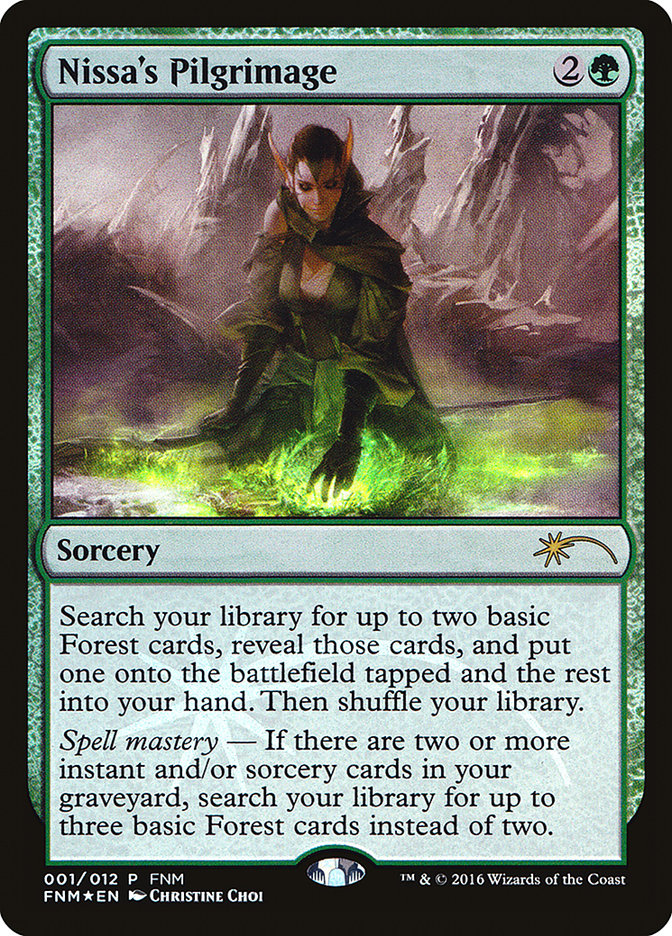 Nissa's Pilgrimage [Friday Night Magic 2016] | Card Merchant Takapuna
