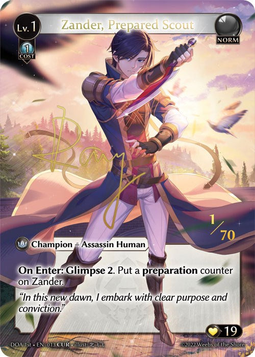 Zander, Prepared Scout (CUR) (013) [Dawn of Ashes: 1st Edition] | Card Merchant Takapuna