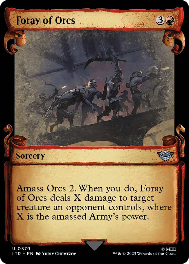 Foray of Orcs [The Lord of the Rings: Tales of Middle-Earth Showcase Scrolls] | Card Merchant Takapuna