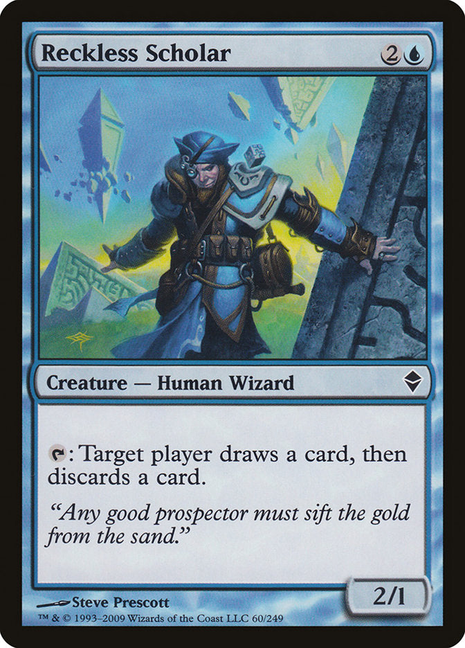 Reckless Scholar [Zendikar] | Card Merchant Takapuna