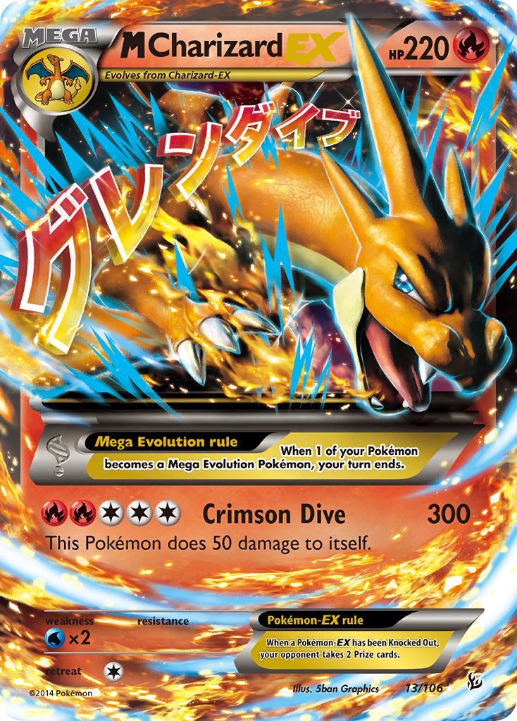 M Charizard EX (13/106) [XY: Flashfire] | Card Merchant Takapuna