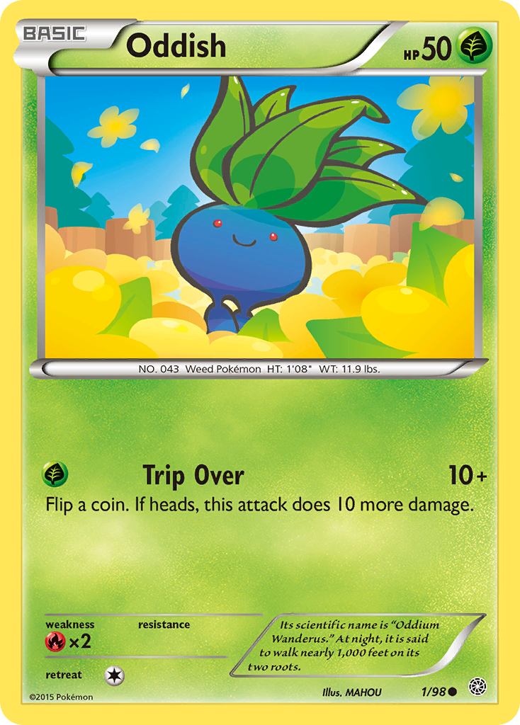 Oddish (1/98) [XY: Ancient Origins] | Card Merchant Takapuna