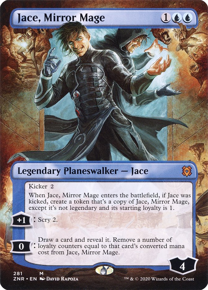 Jace, Mirror Mage (Borderless) [Zendikar Rising] | Card Merchant Takapuna