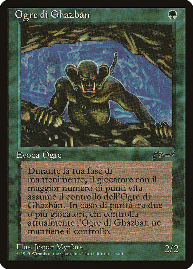 Ghazban Ogre (Italian) "Ogre di Ghazban" [Rinascimento] | Card Merchant Takapuna