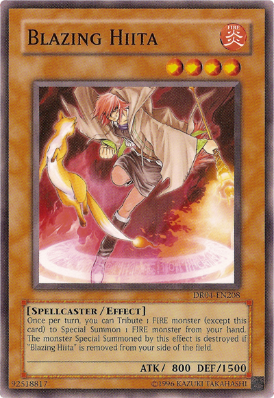 Blazing Hiita [DR04-EN208] Common | Card Merchant Takapuna