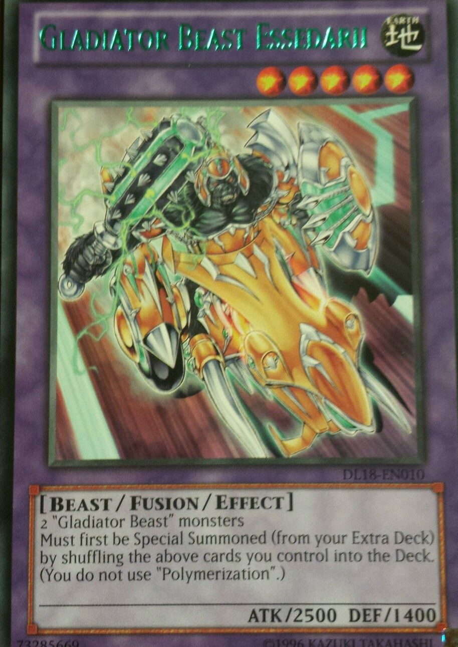 Gladiator Beast Essedarii (Green) [DL18-EN010] Rare | Card Merchant Takapuna