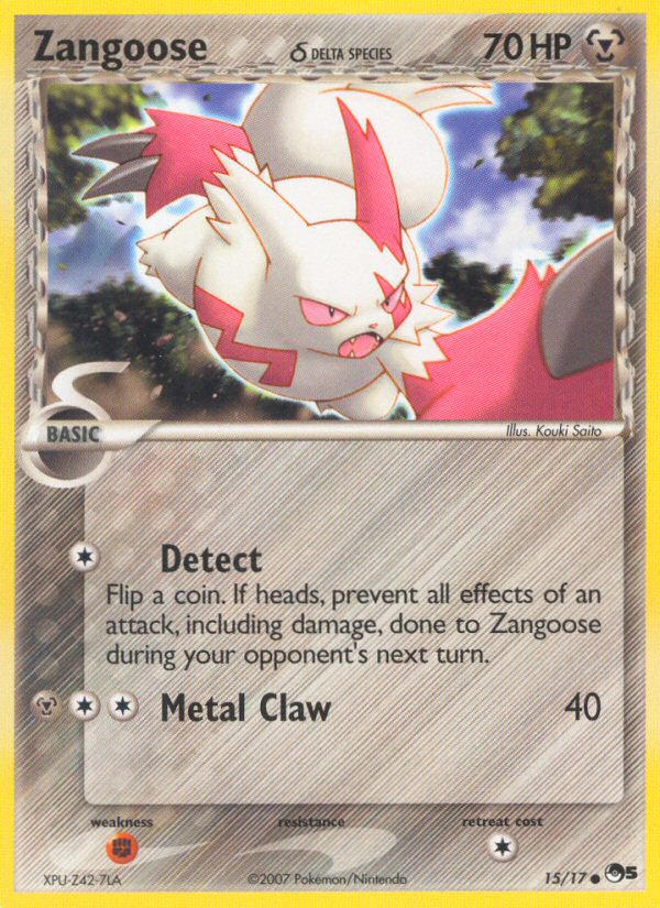 Zangoose (15/17) (Delta Species) [POP Series 5] | Card Merchant Takapuna