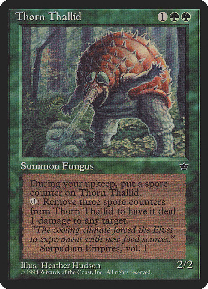 Thorn Thallid (Heather Hudson) [Fallen Empires] | Card Merchant Takapuna