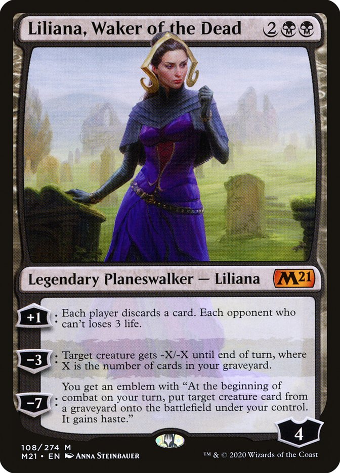 Liliana, Waker of the Dead [Core Set 2021] | Card Merchant Takapuna