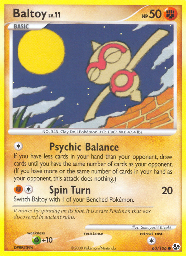Baltoy (60/106) [Diamond & Pearl: Great Encounters] | Card Merchant Takapuna