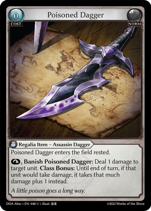 Poisoned Dagger (048) [Dawn of Ashes: Alter Edition] | Card Merchant Takapuna