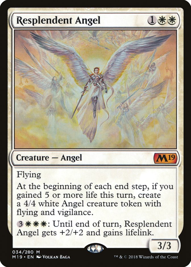 Resplendent Angel [Core Set 2019] | Card Merchant Takapuna