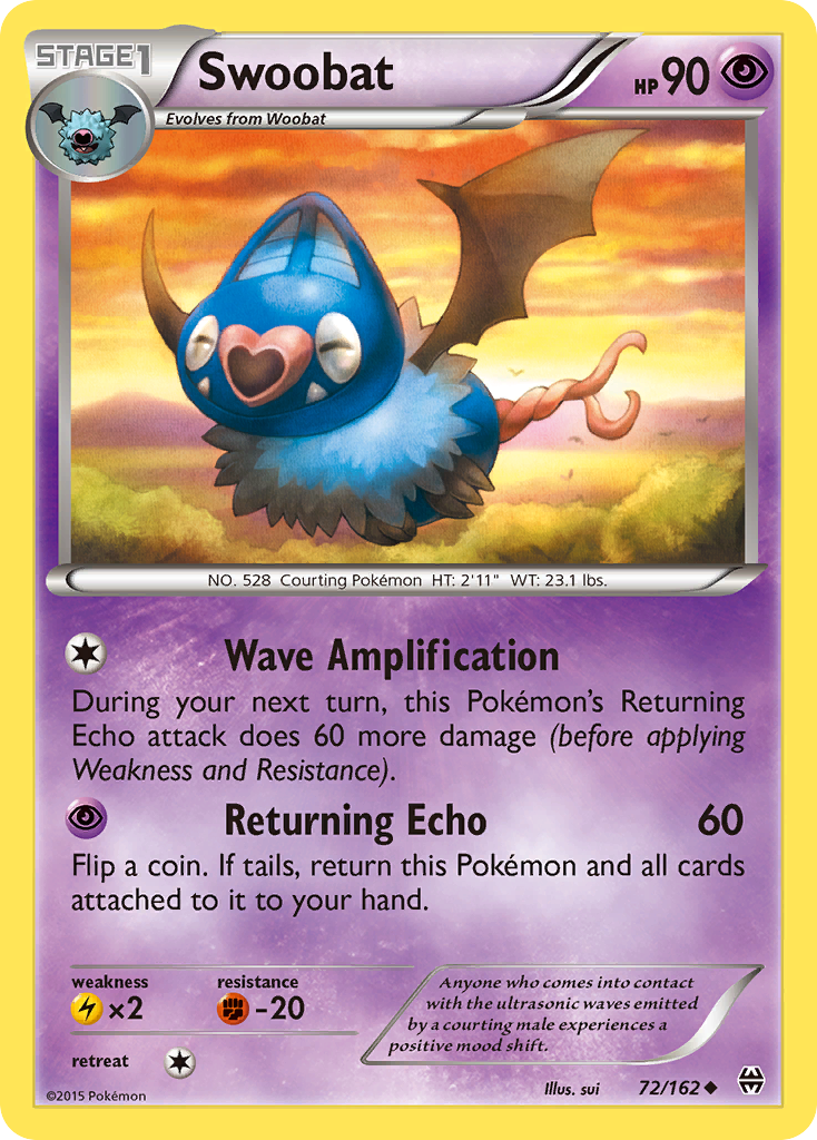 Swoobat (72/162) [XY: BREAKthrough] | Card Merchant Takapuna
