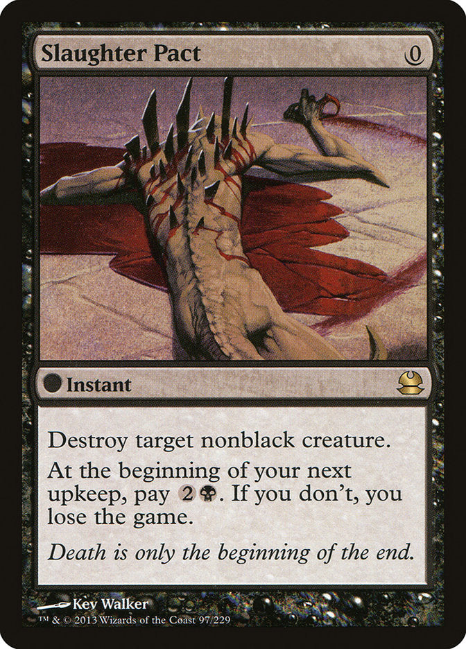 Slaughter Pact [Modern Masters] | Card Merchant Takapuna