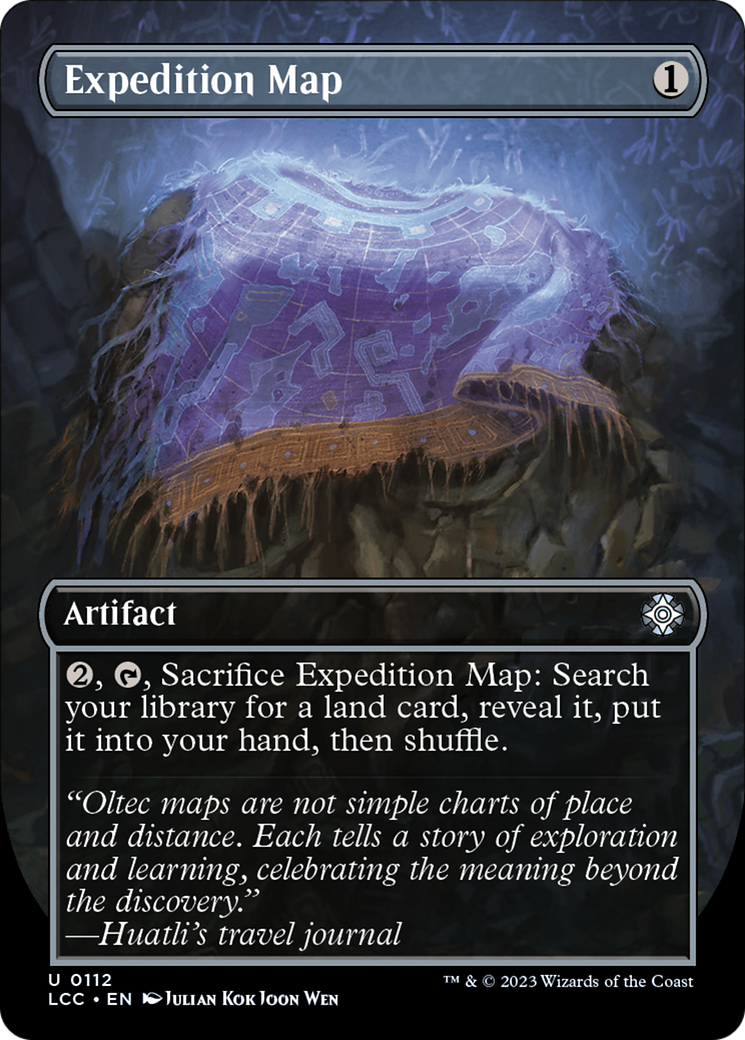 Expedition Map (Borderless) [The Lost Caverns of Ixalan Commander] | Card Merchant Takapuna
