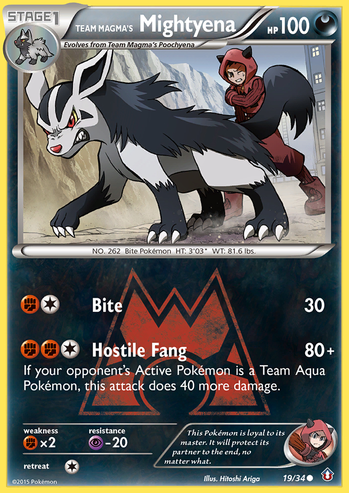 Team Magma's Mightyena (19/34) [XY: Double Crisis] | Card Merchant Takapuna