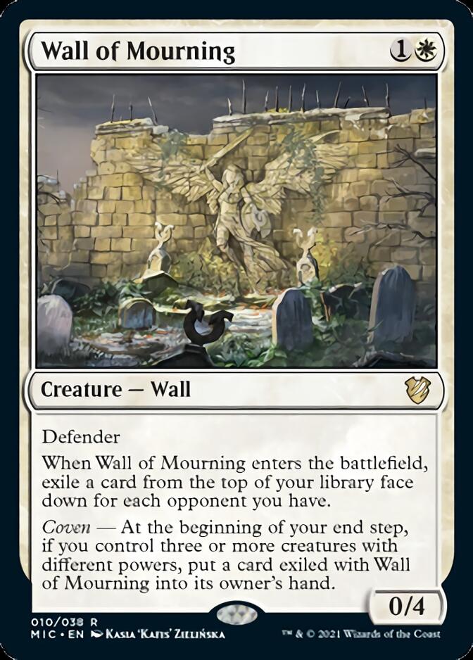 Wall of Mourning [Innistrad: Midnight Hunt Commander] | Card Merchant Takapuna
