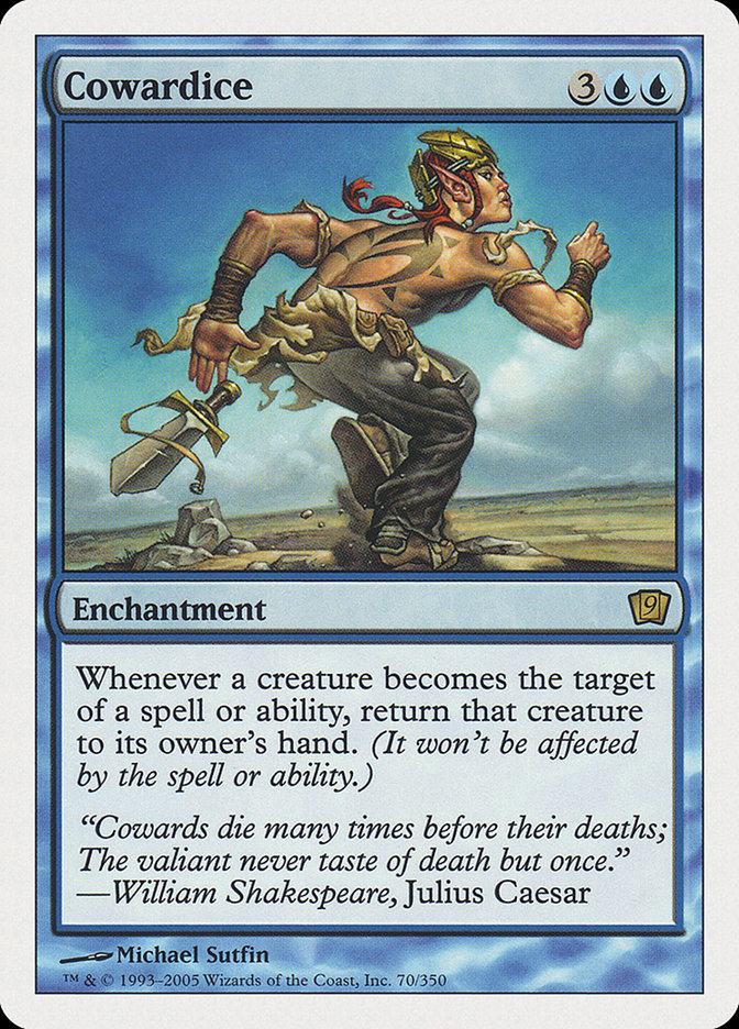 Cowardice [Ninth Edition] | Card Merchant Takapuna