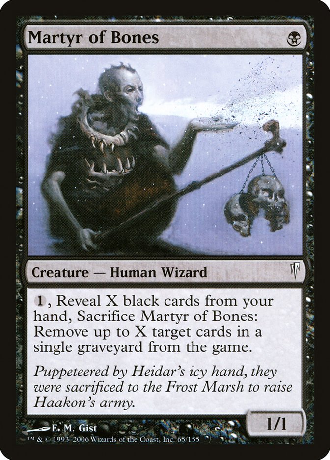 Martyr of Bones [Coldsnap] | Card Merchant Takapuna