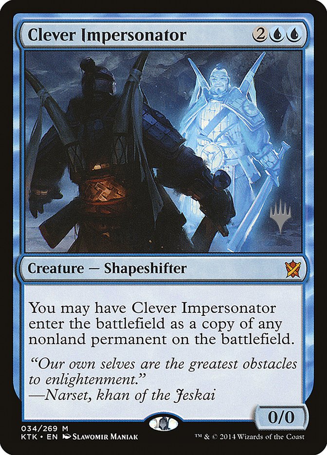 Clever Impersonator (Promo Pack) [Khans of Tarkir Promos] | Card Merchant Takapuna