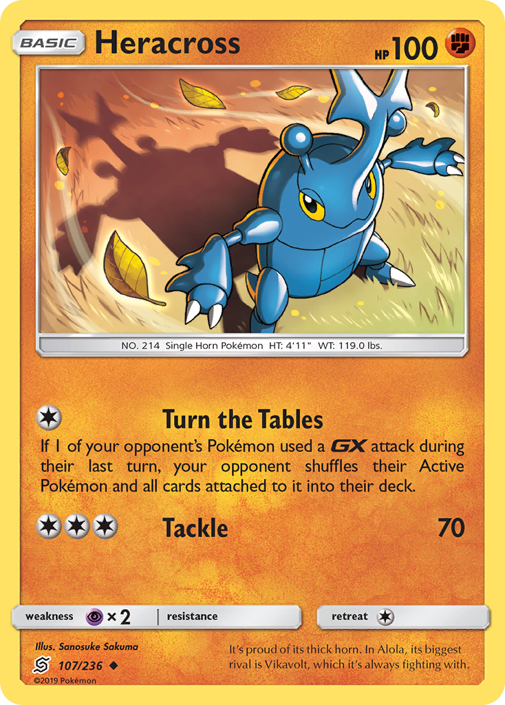 Heracross (107/236) [Sun & Moon: Unified Minds] | Card Merchant Takapuna