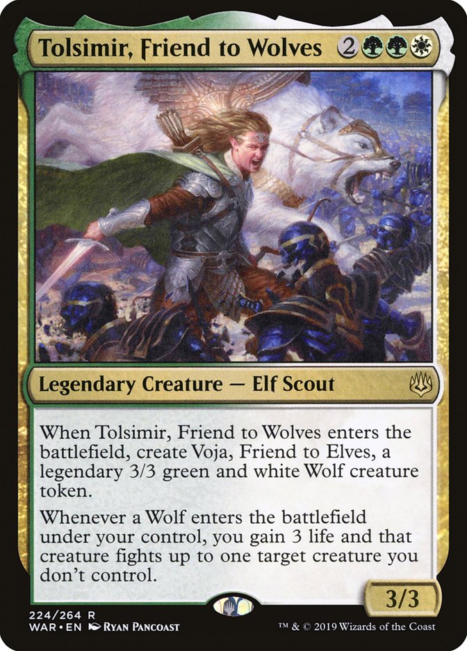 Tolsimir, Friend to Wolves [War of the Spark] | Card Merchant Takapuna