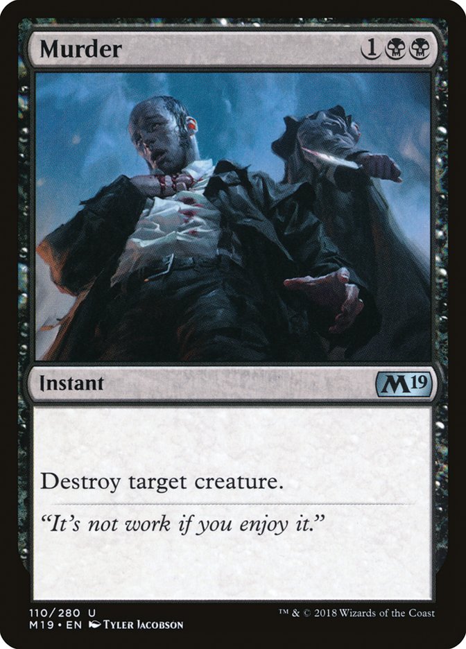 Murder [Core Set 2019] | Card Merchant Takapuna